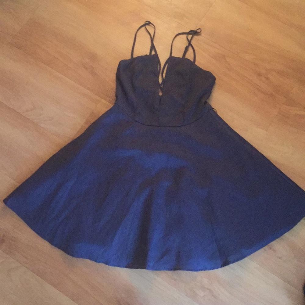 Fit and flare navy Tobi Dress